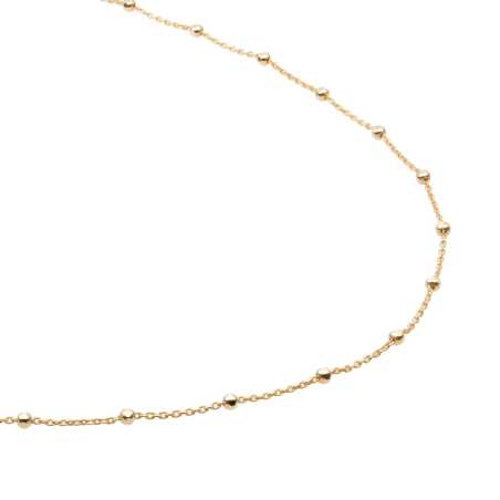 Pozlacený dámský řetízek s kuličkami SN-SBG-0 Sparkling / Délka: 45 cm