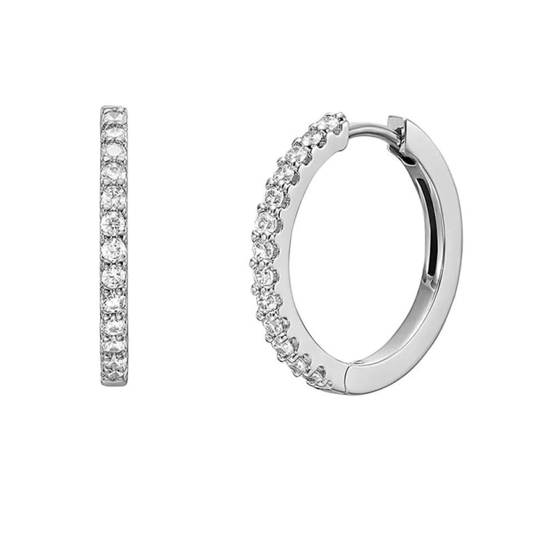 Půvabné ocelové kruhy s krystaly Ellis JF04802040 Fossil Půvabné ocelové kruhy s krystaly Ellis JF04802040 Fossil