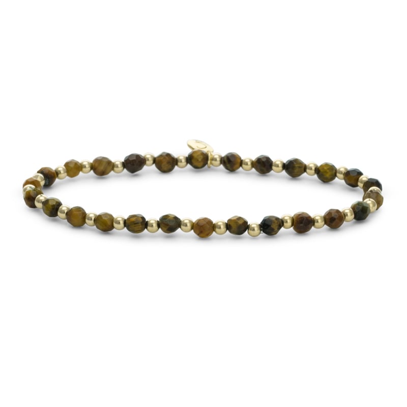 Korálkový náramek s tygřím okem SBG-GEM09-3MM-MIX Sparkling