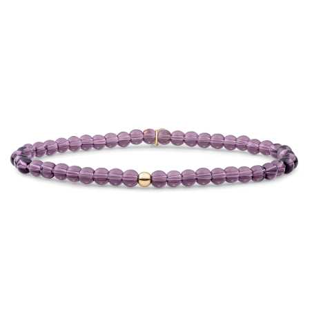 Korálkový náramek s fialovým růženínem SBG-GEM59-ADD-4MM Sparkling