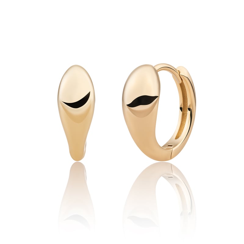 Pozlacené kruhové náušnice EAG32 Sparkling Pozlacené kruhové náušnice EAG32 Sparkling