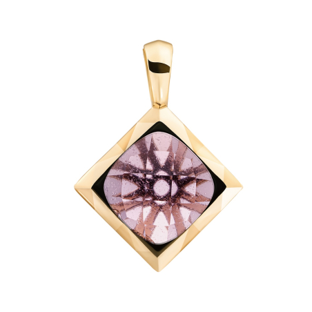 Pozlacený přívěsek s růženínem SPG32-G59 Sparkling