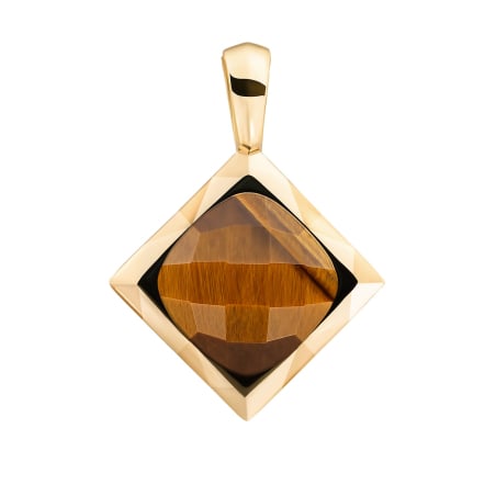 Pozlacený přívěsek s tygřím okem SPG32-G09 Sparkling