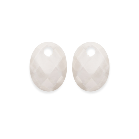 Oválné přívěsky na náušnice z perleti EAPEARL-MO Sparkling