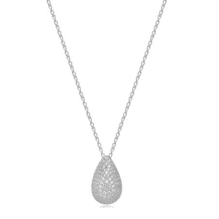 Stříbrný náhrdelník Tear Drop Infinite White Fancy FIW122 Brosway