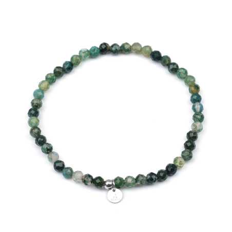 Minerální náramek s mechovým achátem POL-B21/20G Agato