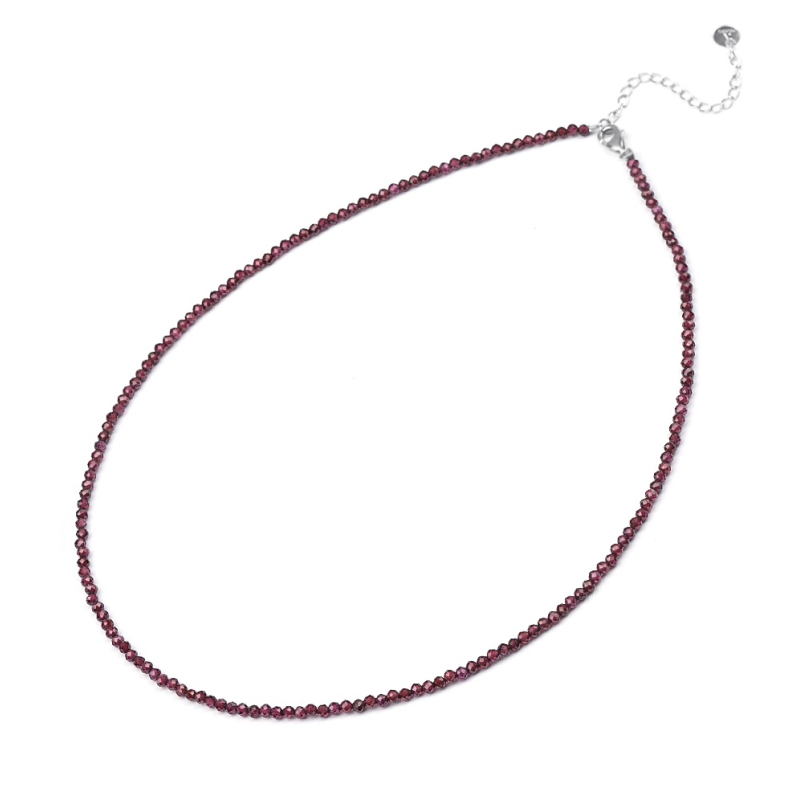 Korálkový minerální náhrdelník s granátem POL-N11/47L Agato Korálkový minerální náhrdelník s granátem POL-N11/47L Agato