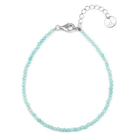 Minerální dámský náramek s korálky amazonitu POL-B08/21L Agato