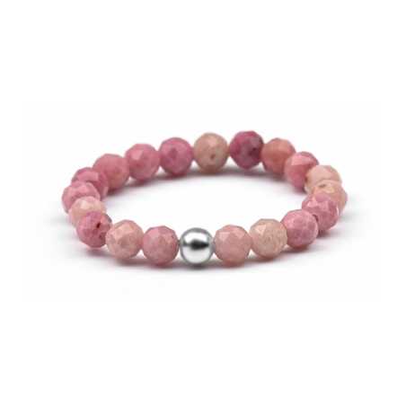 Korálkový prsten s rodonitem POL-R01 Agato / Obvod: 53 mm - 53 mm