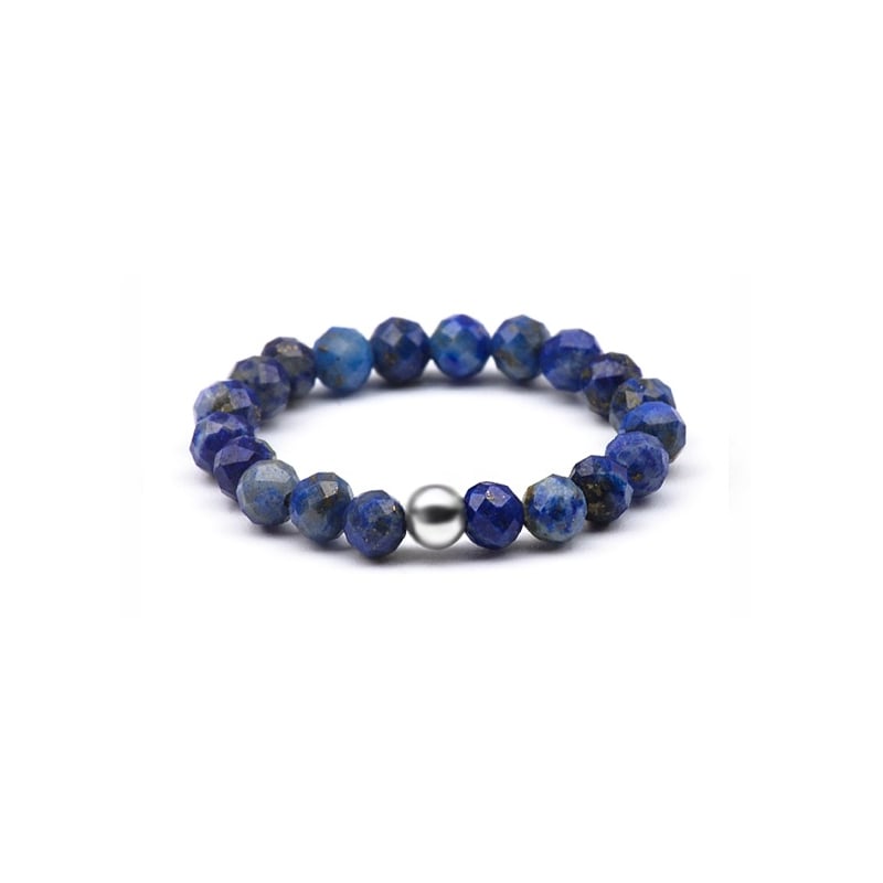 Korálkový prsten s lazuritem POL-R02 Agato / Obvod: 57 mm - 57 mm Korálkový prsten s lazuritem POL-R02 Agato / Obvod: 57 mm - 57 mm