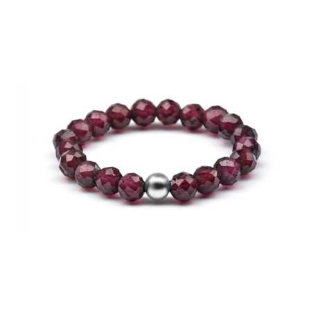 Minerální prsten s granátem POL-R11 Agato / Obvod: 52 mm - 52 mm