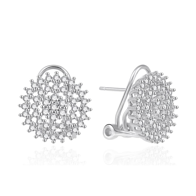 Třpytivé stříbrné náušnice se zirkony AGT-E030KKW Agato Třpytivé stříbrné náušnice se zirkony AGT-E030KKW Agato
