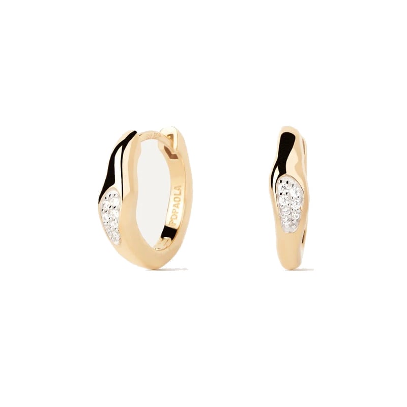 Pozlacené náušnice se zirkonií Onda Essentials AR01-C12-U Pdpaola