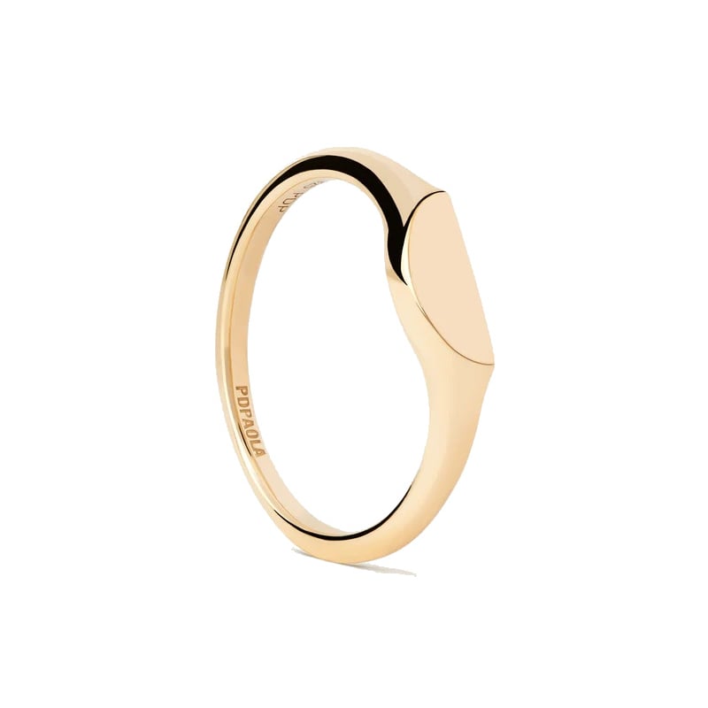 Originální pozlacený prsten Half Circle Mini AN01-C48 Pdpaola / Obvod: 48 mm - 48 mm