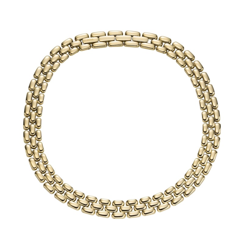 Masivní pozlacený náhrdelník pro ženy Arden JF04783710 Fossil