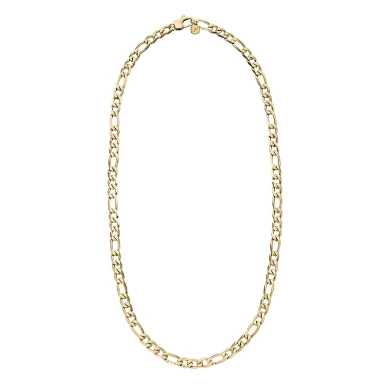 Výrazný pozlacený náhrdelník Figaro Ellis JF04777710 Fossil