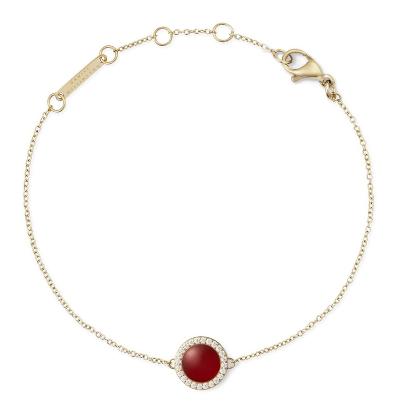 Stylový pozlacený náramek s achátem a krystaly DW00401422 Daniel Wellington Stylový pozlacený náramek s achátem a krystaly DW00401422 Daniel Wellington