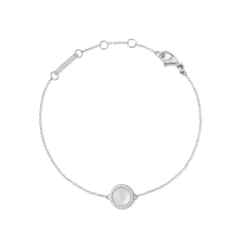 Něžný náramek s perletí a krystaly Audrey DW00401435 Daniel Wellington