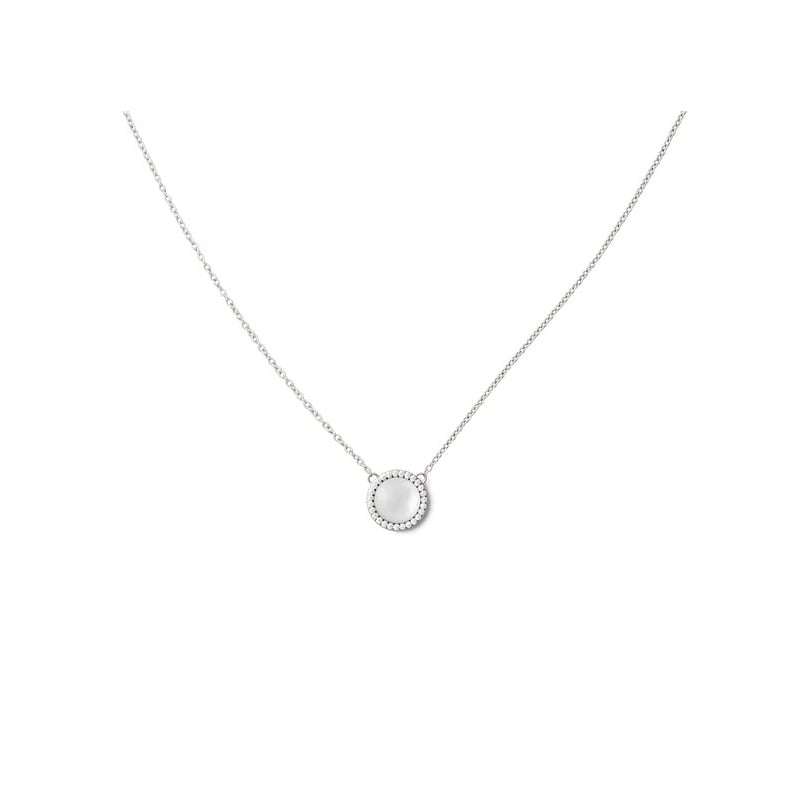 Něžný náhrdelník s perletí a krystaly Audrey DW00401453 Daniel Wellington