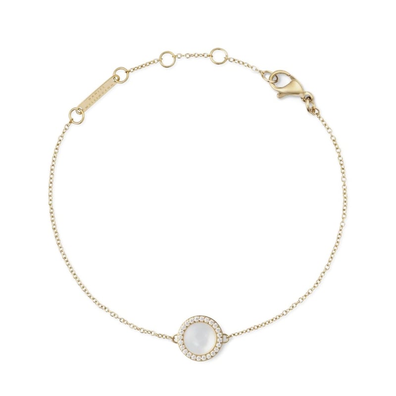 Půvabný náramek s perletí a krystaly Audrey DW00401423 Daniel Wellington