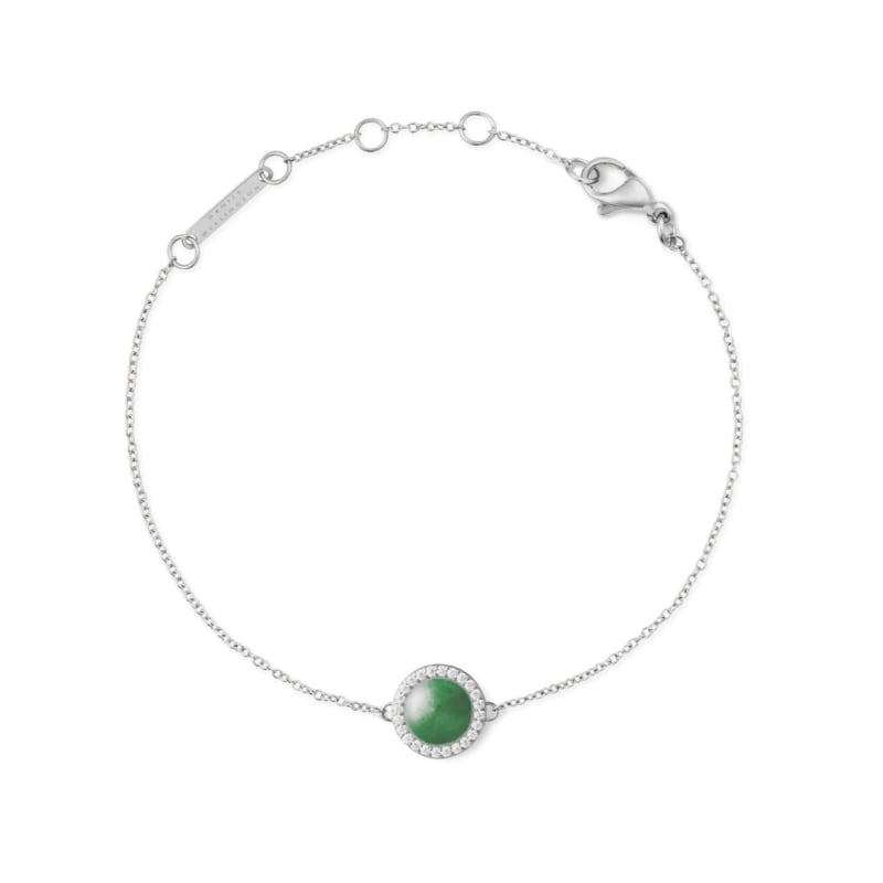 Stylový náramek s jadeitem a krystaly DW00401436 Daniel Wellington