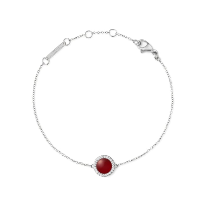 Stylový náramek s achátem a krystaly DW00401434 Daniel Wellington