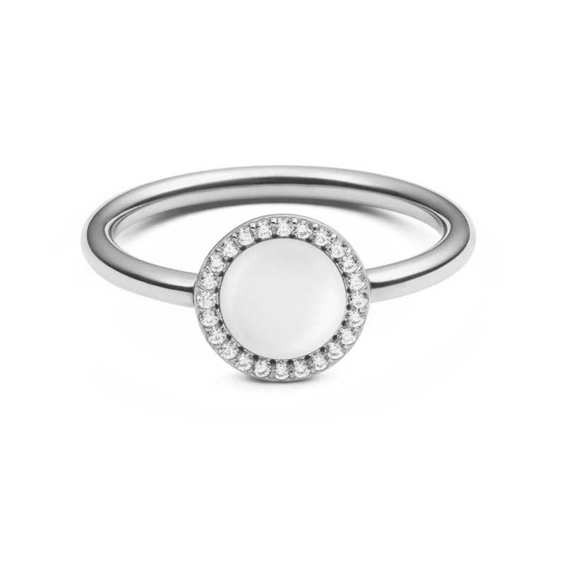 Originální prsten s perletí a krystaly Audrey DW0040127 Daniel Wellington / Obvod: 54 mm - 54 mm