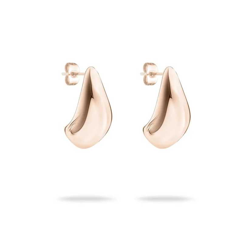 Pozlacené náušnice z oceli Organic Shapes Tear Drop TJ-0602-E-22 Tamaris