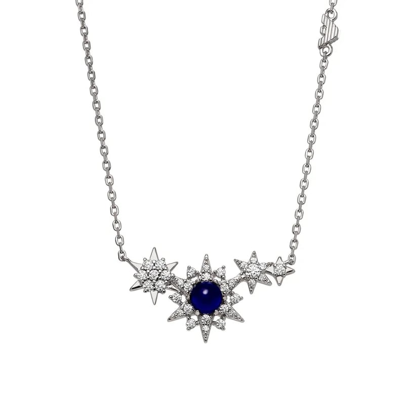 Okouzlující stříbrný náhrdelník s kubickými zirkony EG3600040 Emporio Armani