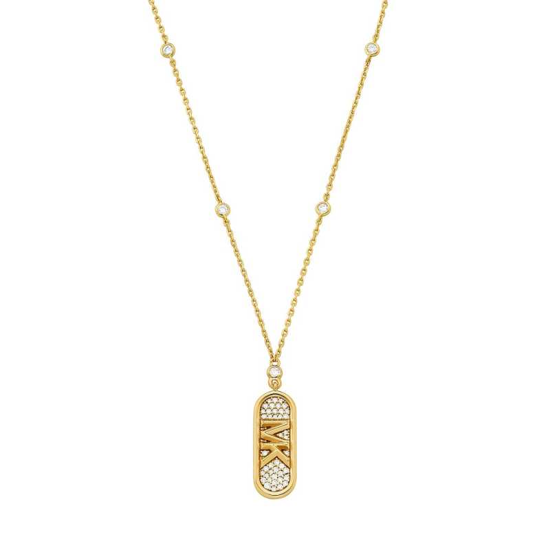 Fashion pozlacený náhrdelník se zirkony Kors MK MKC1729CZ710 Michael Kors Fashion pozlacený náhrdelník se zirkony Kors MK MKC1729CZ710 Michael Kors