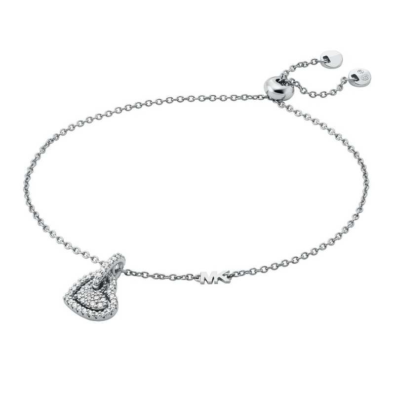 Něžný stříbrný náramek se zirkony Love Kors MKC1748CZ040 Michael Kors Něžný stříbrný náramek se zirkony Love Kors MKC1748CZ040 Michael Kors