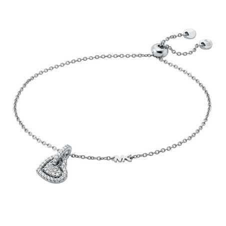 Něžný stříbrný náramek se zirkony Love Kors MKC1748CZ040 Michael Kors