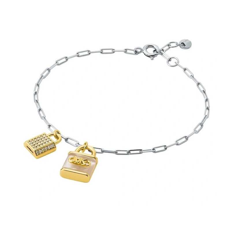 Stylový bicolor náramek se zirkony a perletí Premium MKC1742TL931 Michael Kors Stylový bicolor náramek se zirkony a perletí Premium MKC1742TL931 Michael Kors