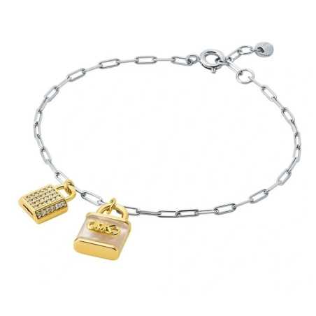 Stylový bicolor náramek se zirkony a perletí Premium MKC1742TL931 Michael Kors