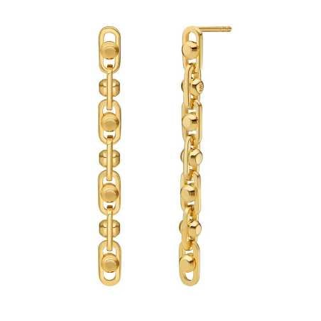 Nepřehlédnutelné pozlacené visací náušnice MKC171000710 Michael Kors