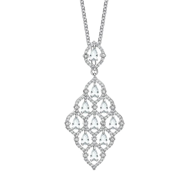 Blyštivý dámský náhrdelník s čirými krystaly Virtuosa 32313.R Crystalp Blyštivý dámský náhrdelník s čirými krystaly Virtuosa 32313.R Crystalp