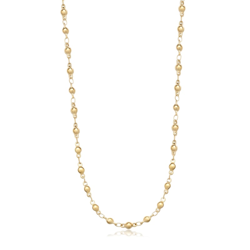 Dlouhý pozlacený řetízek s kuličkami Chunky SHK89 S Agapo