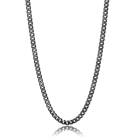Černý ocelový řetízek Ripple SRP02 S Agapo