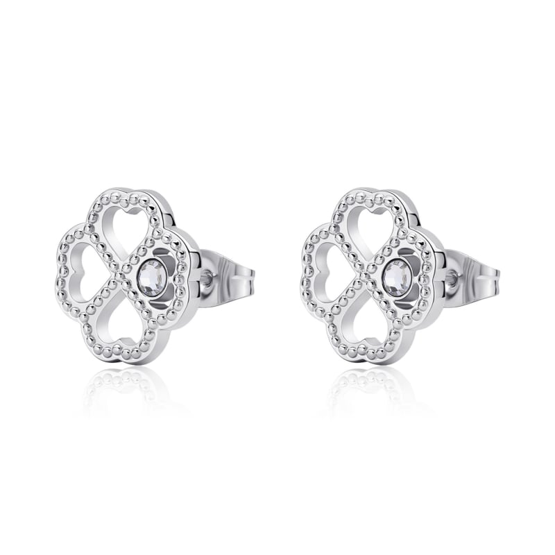 Ocelové náušnice Čtyřlístek Lucky Light SKT51 S Agapo