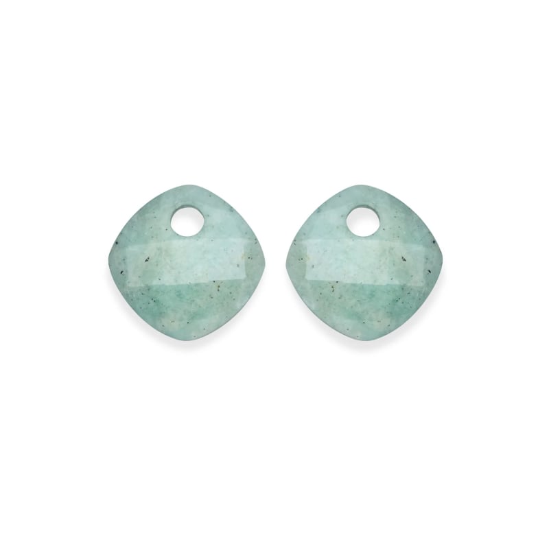 Přívěsky na náušnice ze zeleného amazonitu EAGEM57-CC Sparkling