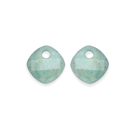Přívěsky na náušnice ze zeleného amazonitu EAGEM57-CC Sparkling
