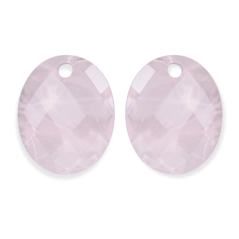Oválné přívěsky na náušnice z růženínu EAGEM13-RO Sparkling Oválné přívěsky na náušnice z růženínu EAGEM13-RO Sparkling