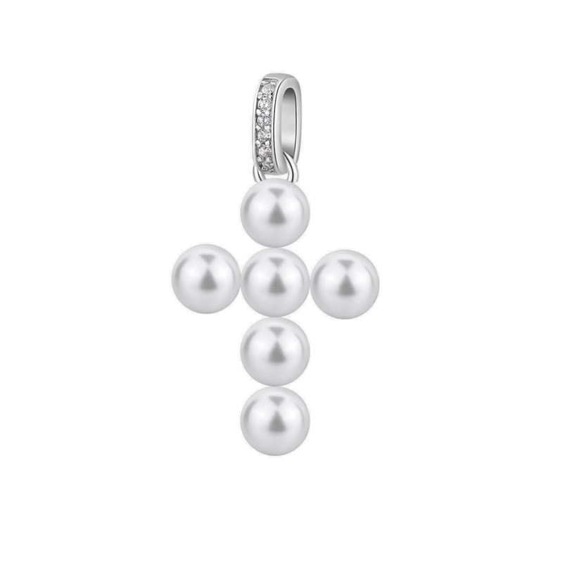 Půvabný stříbrný přívěsek Křížek Fancy Infinite White FIW134 Brosway Půvabný stříbrný přívěsek Křížek Fancy Infinite White FIW134 Brosway