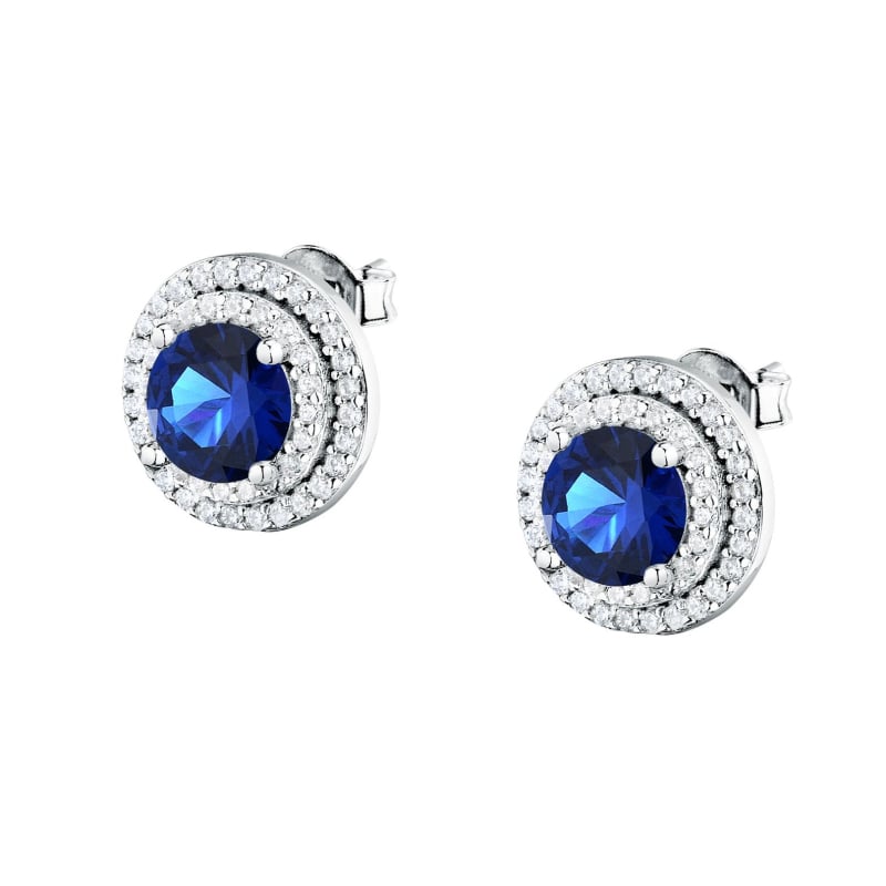 Elegantní stříbrné náušnice s modrým zirkonem Tesori SAIW274 Morellato Elegantní stříbrné náušnice s modrým zirkonem Tesori SAIW274 Morellato