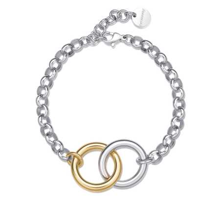 Nadčasový bicolor náramek z oceli Aura BAU11 Brosway