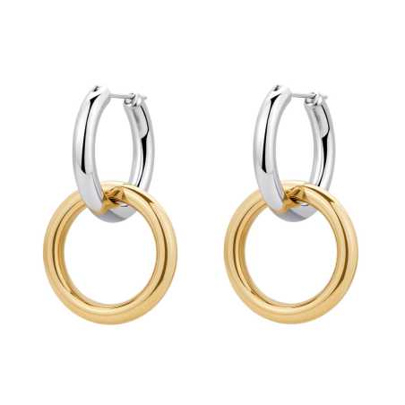 Kruhové bicolor náušnice z oceli 2v1 Aura BAU21 Brosway