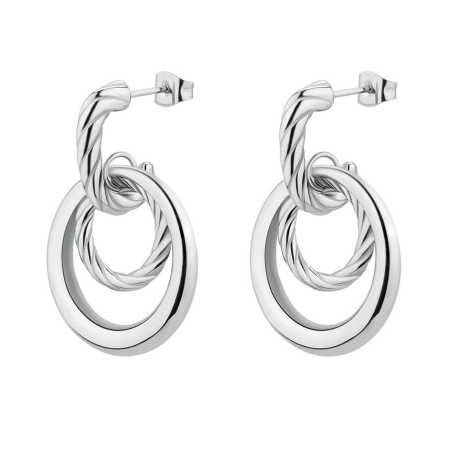 Moderní visací náušnice z oceli Amy BAY28 Brosway