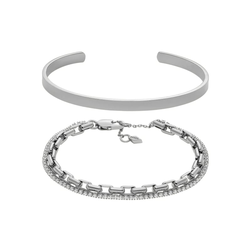 Slušivý dámský set náramků JGFTSET1104 Fossil