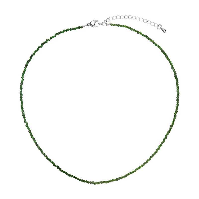 Ocelový náhrdelník se zelenými korálky 42012.3 green Evolution Group Ocelový náhrdelník se zelenými korálky 42012.3 green Evolution Group