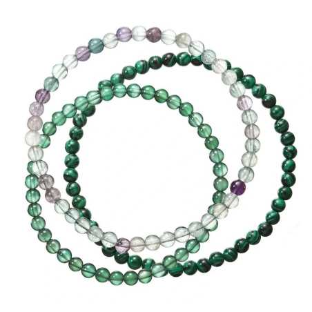 Set korálkových náramků z minerálů 43043.3 zelený Evolution Group